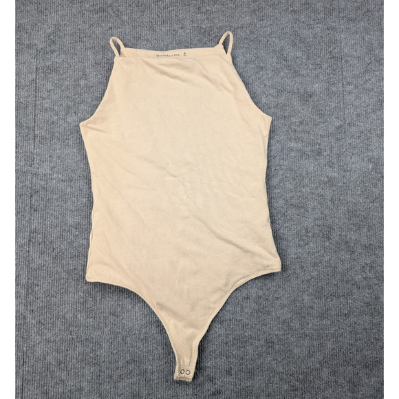 Abercrombie & Fitch Tops - Abercrombie & Fitch Beige/Tan High Neck Bodysuit